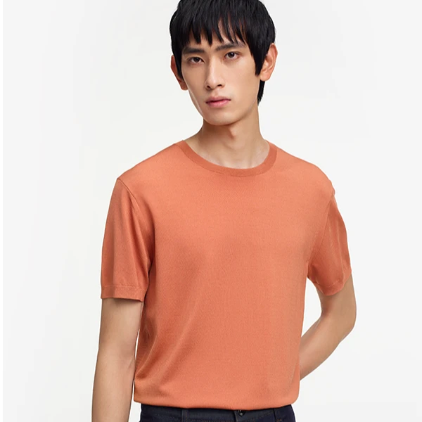 短袖T恤春夏男士简约休闲圆领纯色半袖上衣夏季BTTE2961