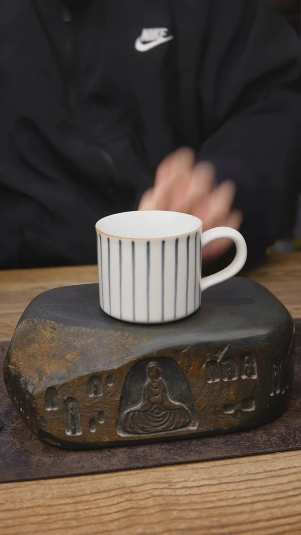 茶具开播福利竖条纹咖啡杯9.9