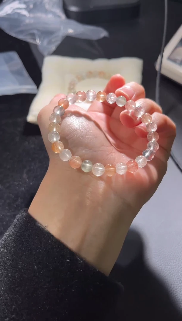 未镶嵌手串水晶136彩兔毛出厂价默认微瑕7+