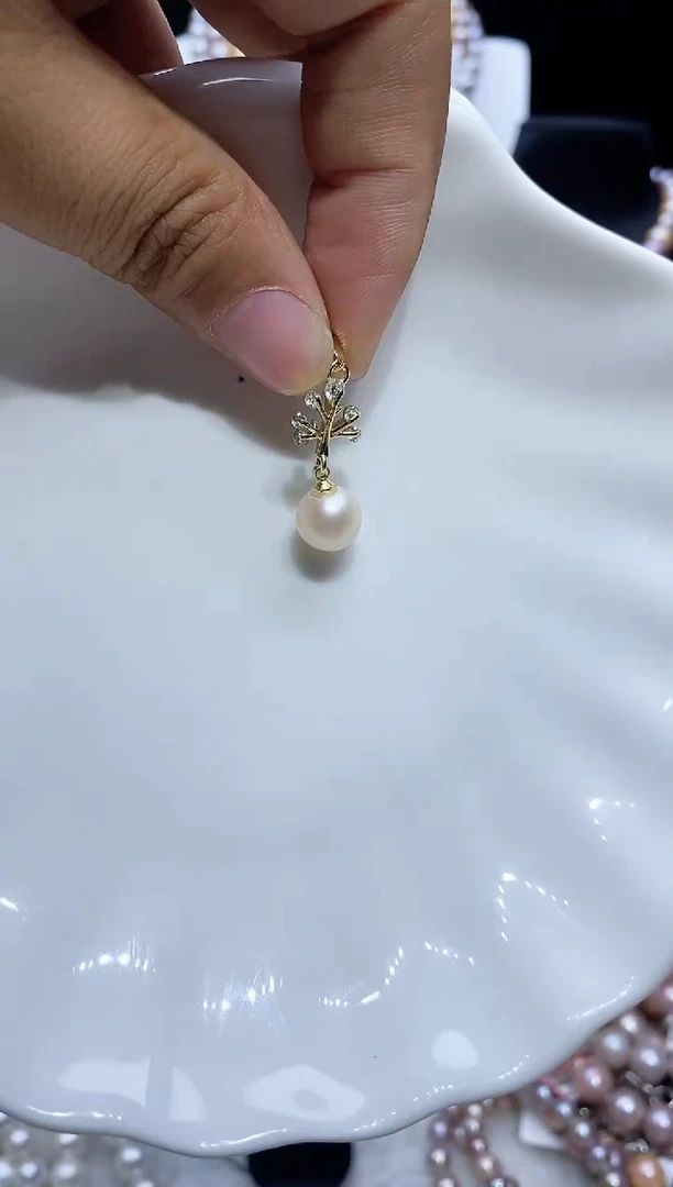 淡水珍珠未镶嵌吊坠(不含链)珍珠吊坠