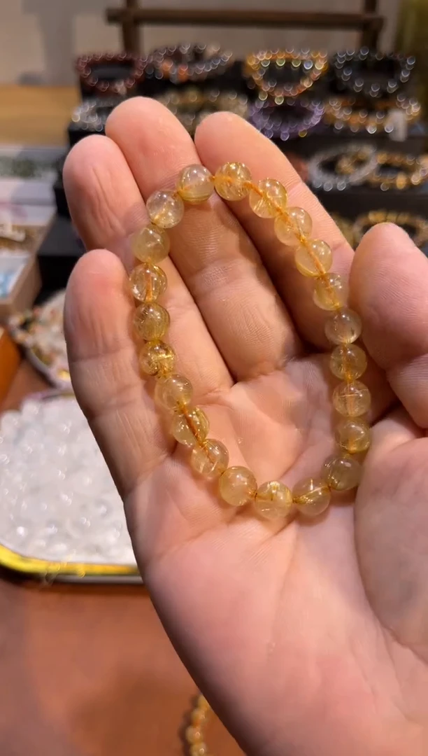 未镶嵌手串水晶SJ-363金发晶