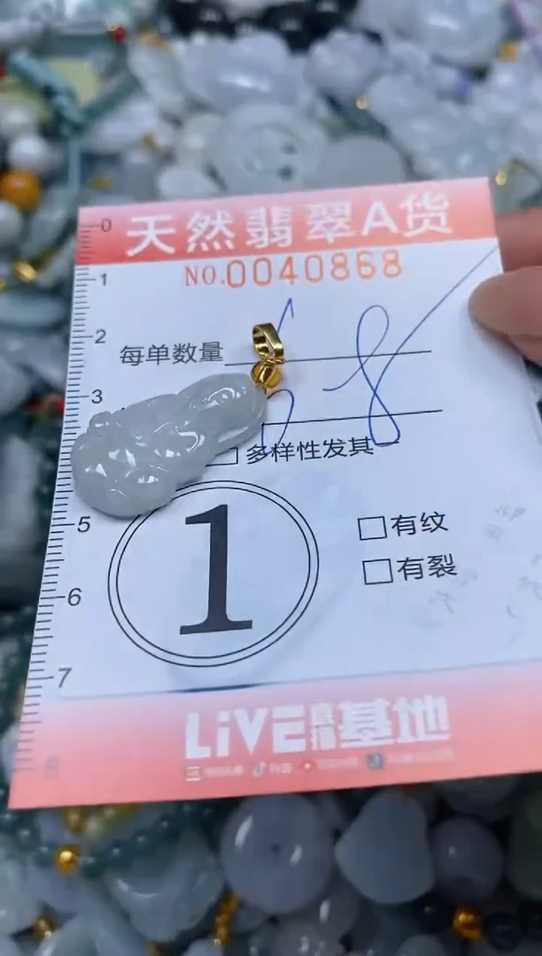 翡翠未镶嵌颈饰闪购0040868