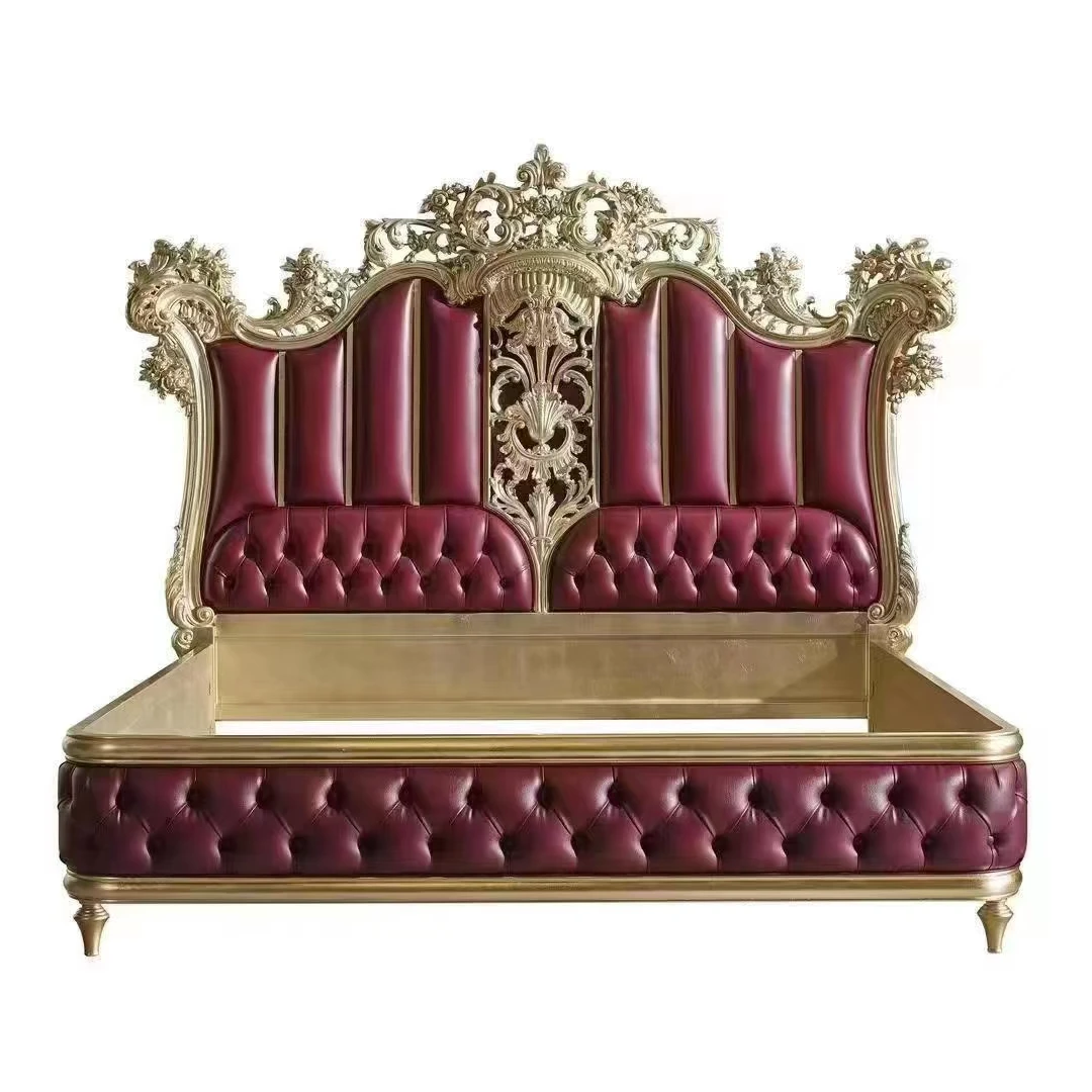 床美式轻奢复古法式古典单人大床欧式