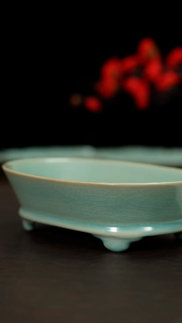 摆件汝宋汝瓷原矿原釉0196