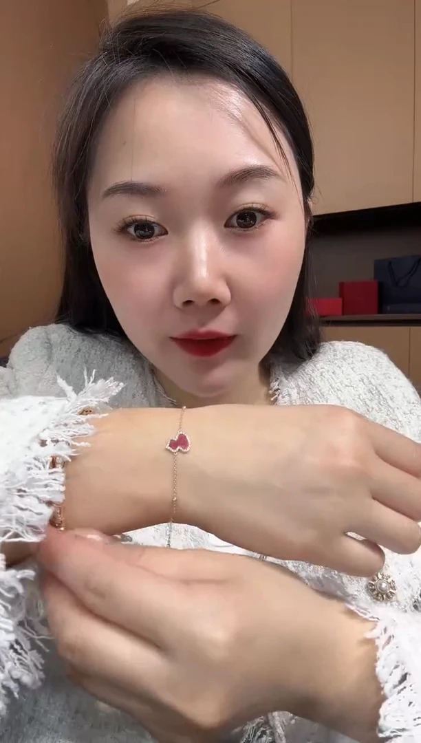 【闪购商品】钻石手链18K金镶嵌红葫芦手链GHJ