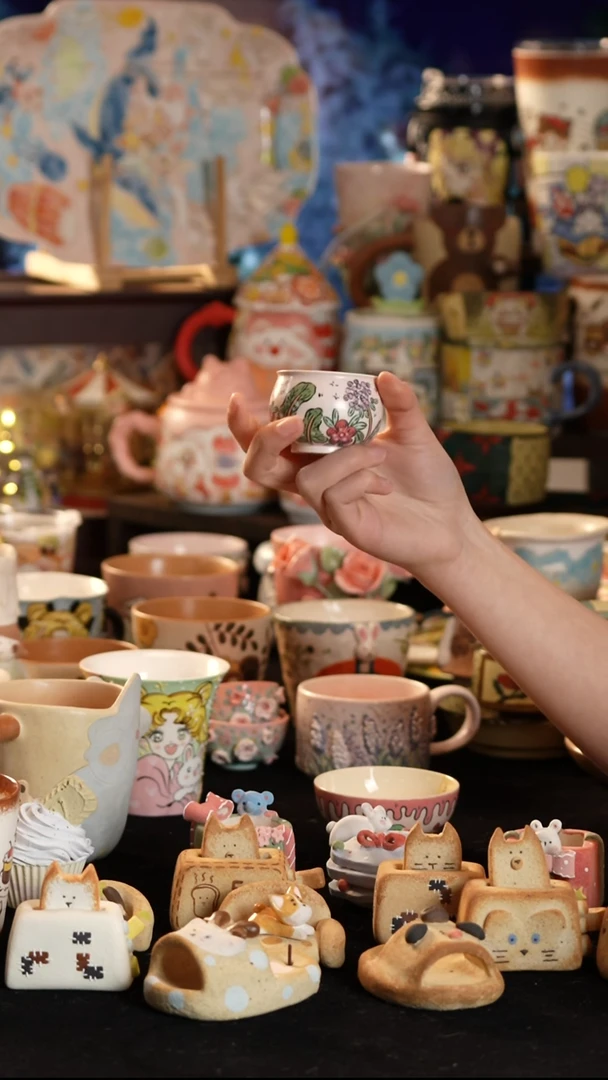 其他陶景德镇釉下彩手绘设计师款陶瓷