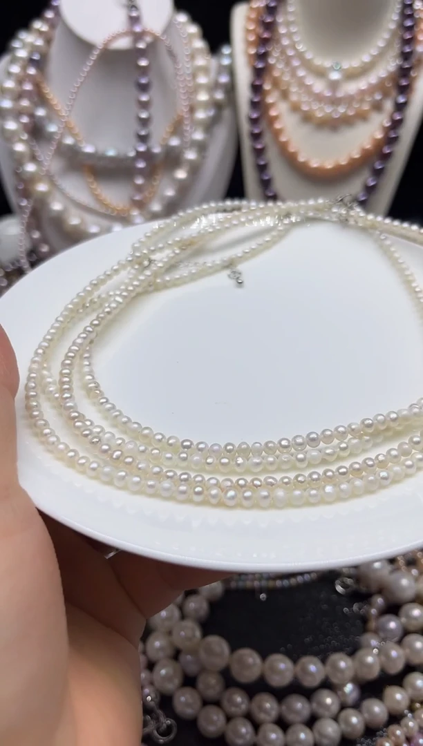 淡水珍珠未镶嵌颈饰多人