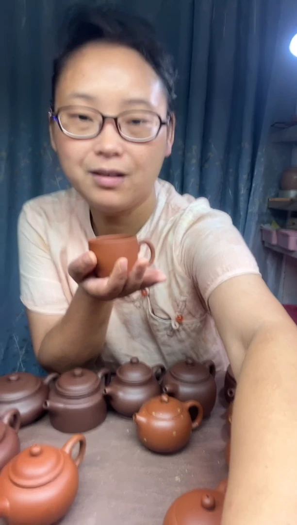 茶杯朱泥左*主人杯666777888