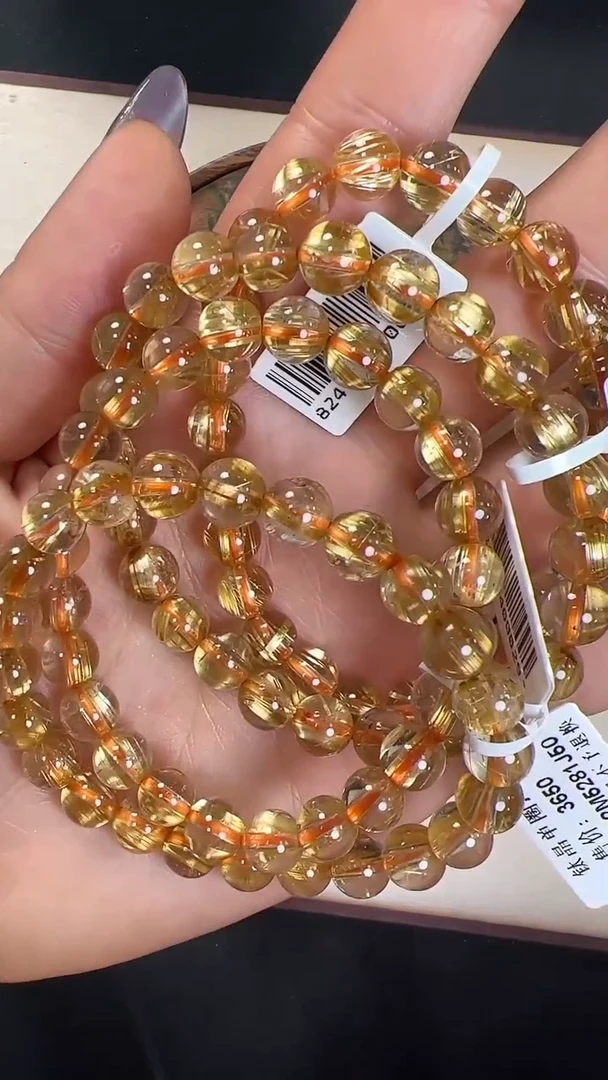 【闪购商品】水晶手链未镶嵌LHS632约7mm多样性发一件