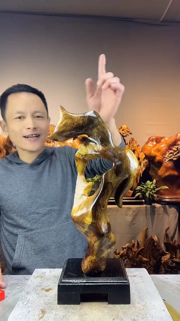 金丝楠真****票小叶桢楠随行摆件8