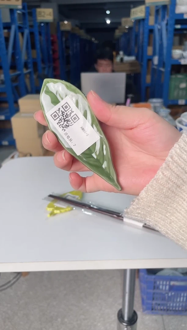 陶瓷树叶筷子架树叶筷子架