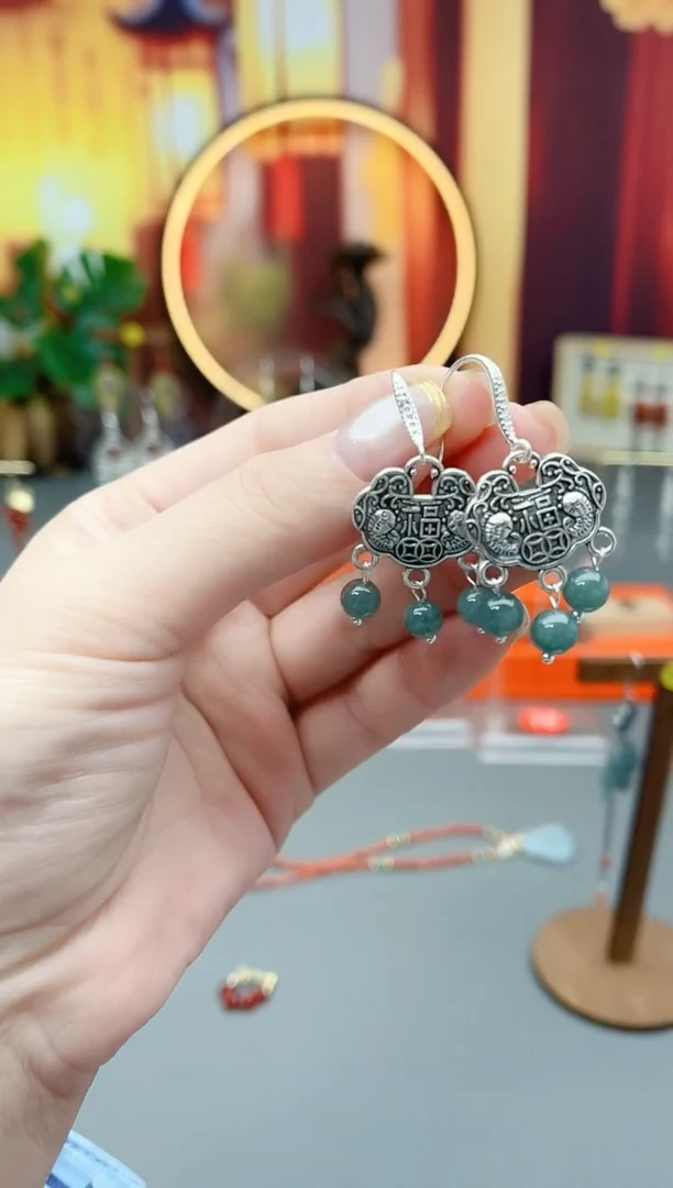 未镶嵌翡翠耳饰922