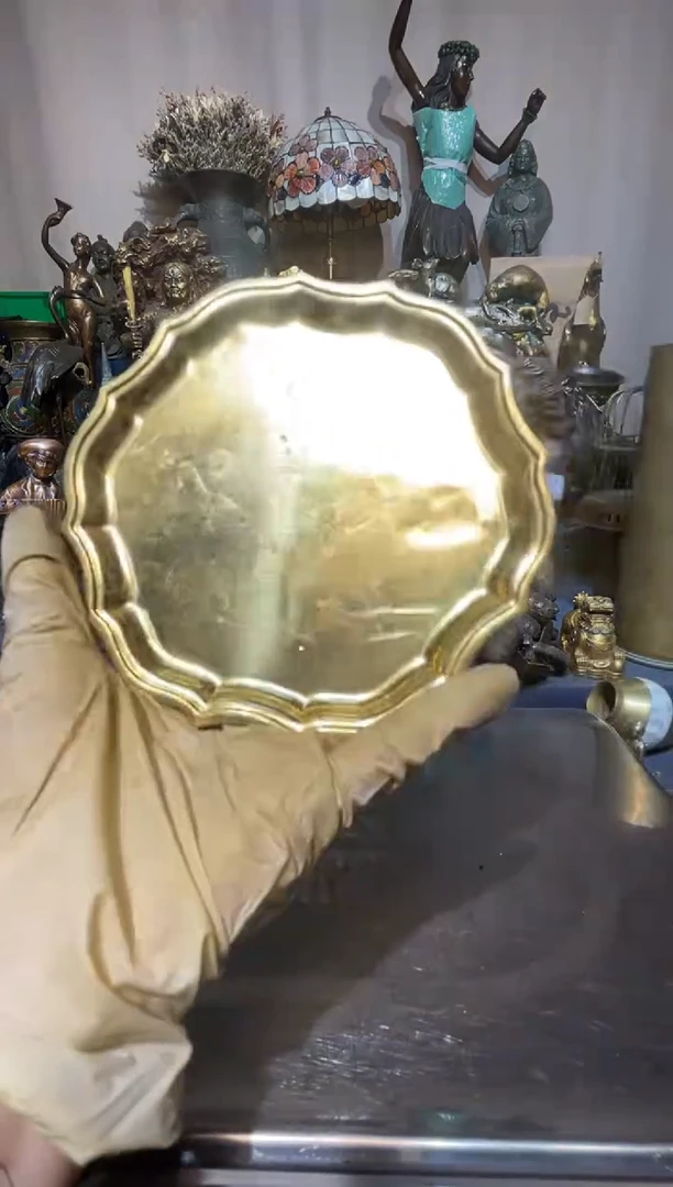 琉璃手工艺品回流铜器摆件实物为准