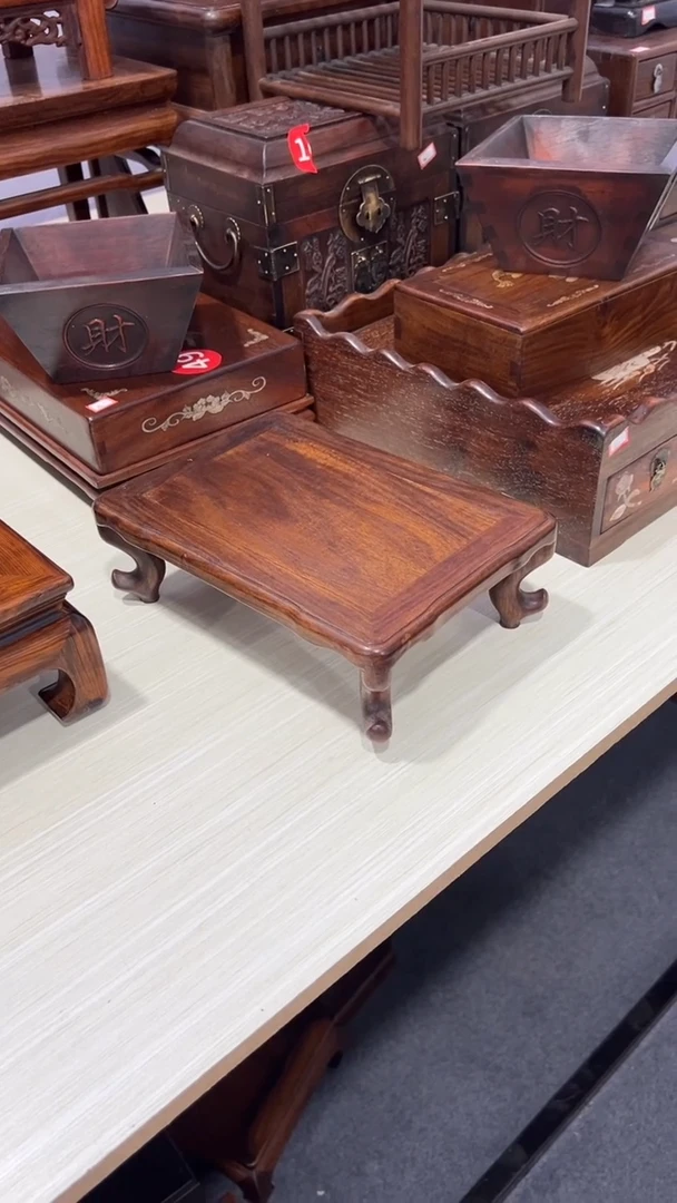 木木  花梨木弯腿底座条案