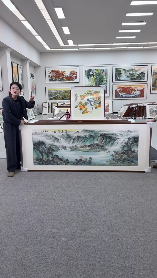 国画手绘 源远流长 236*90