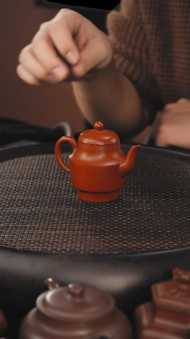 茶壶紫砂高仕 朱泥