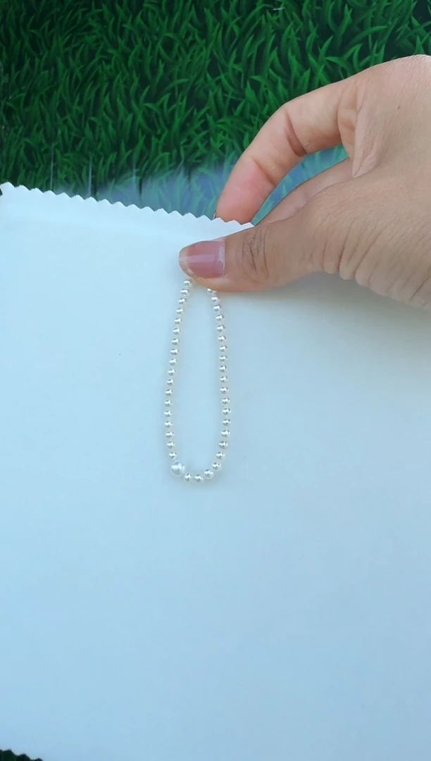 淡水珍珠手链未镶嵌S0096 3-4mm小米手链