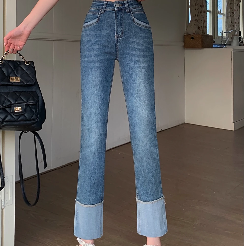 大码女装夏装新款胖妹妹显瘦九分裤胖mm牛仔裤1922