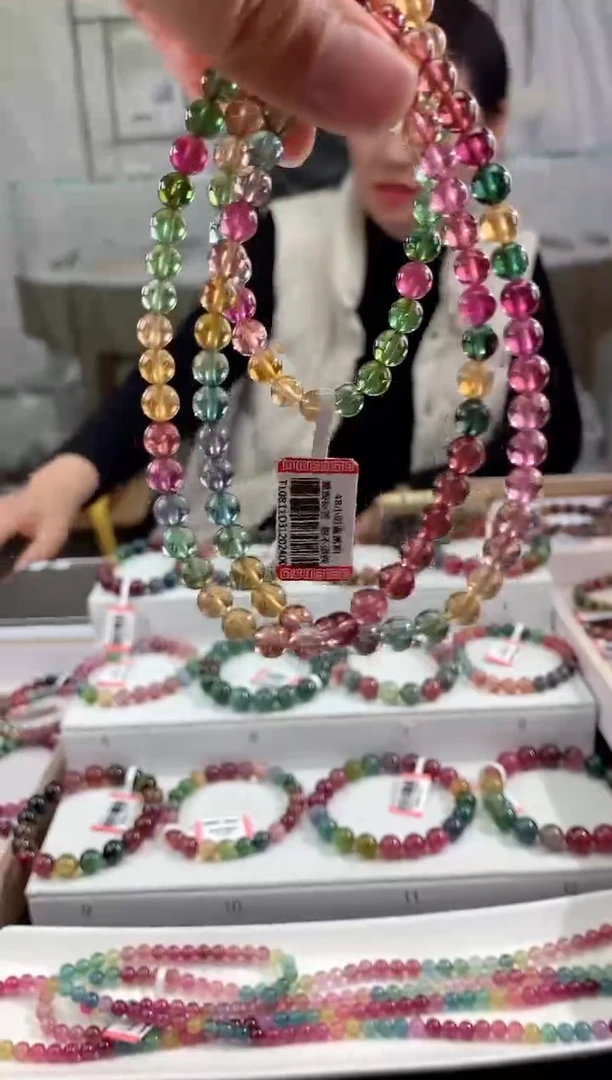 【闪购商品】碧玺手串未镶嵌多样性发一条