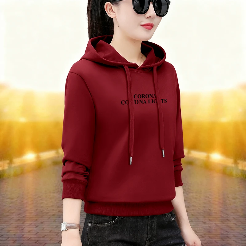 秋冬加厚加绒长袖卫衣2025新款时尚洋气宽松休闲百搭连帽上衣外套