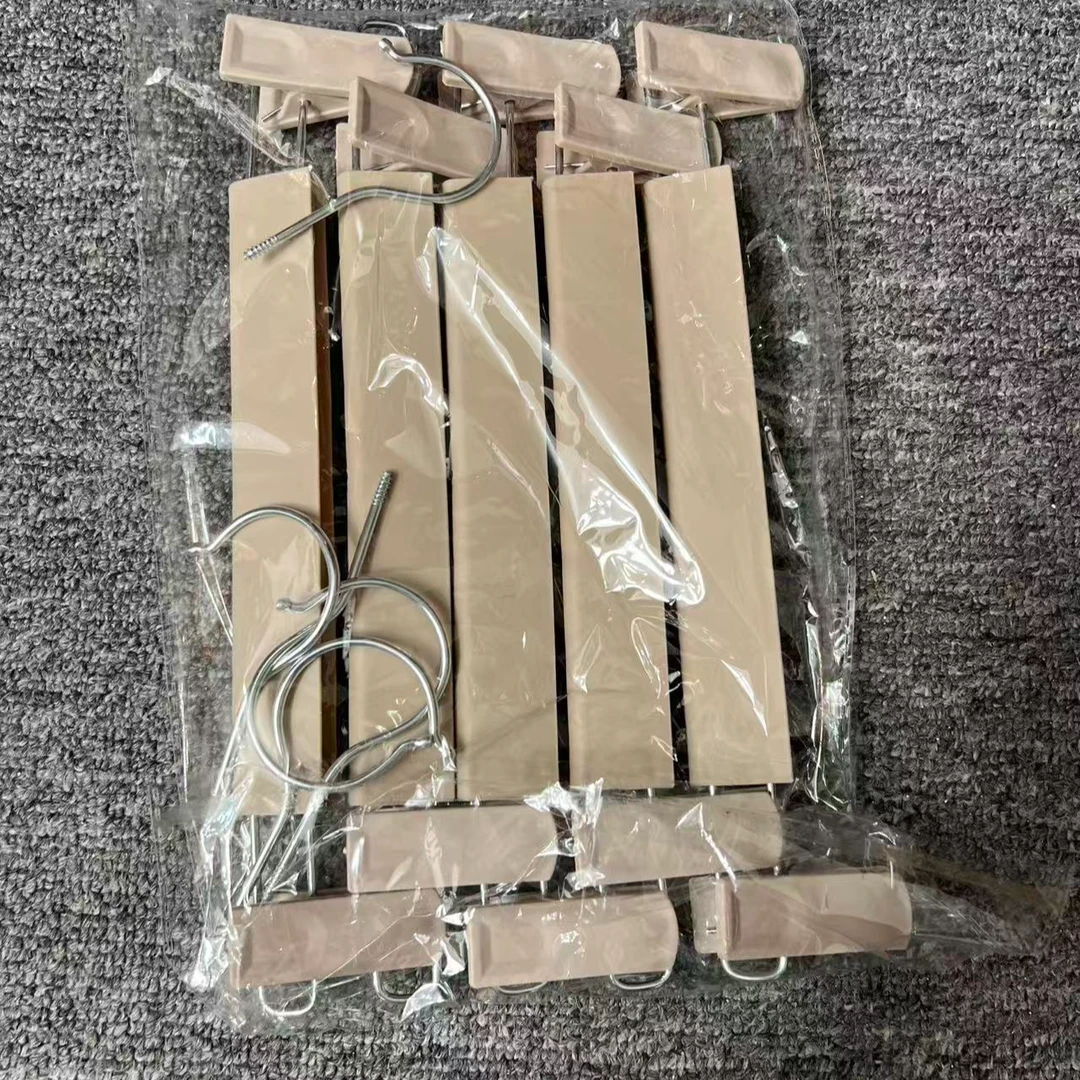 收纳盒裤架防尘可伸缩防滑中国风简约夹子款纯色服装