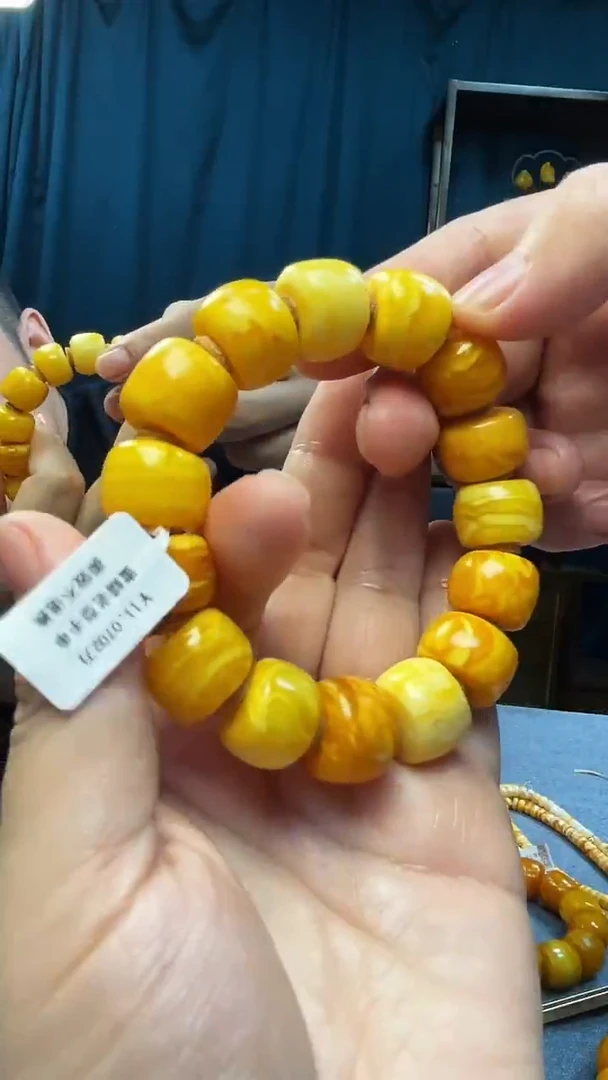 手串琥珀未镶嵌蜜蜡老型手串