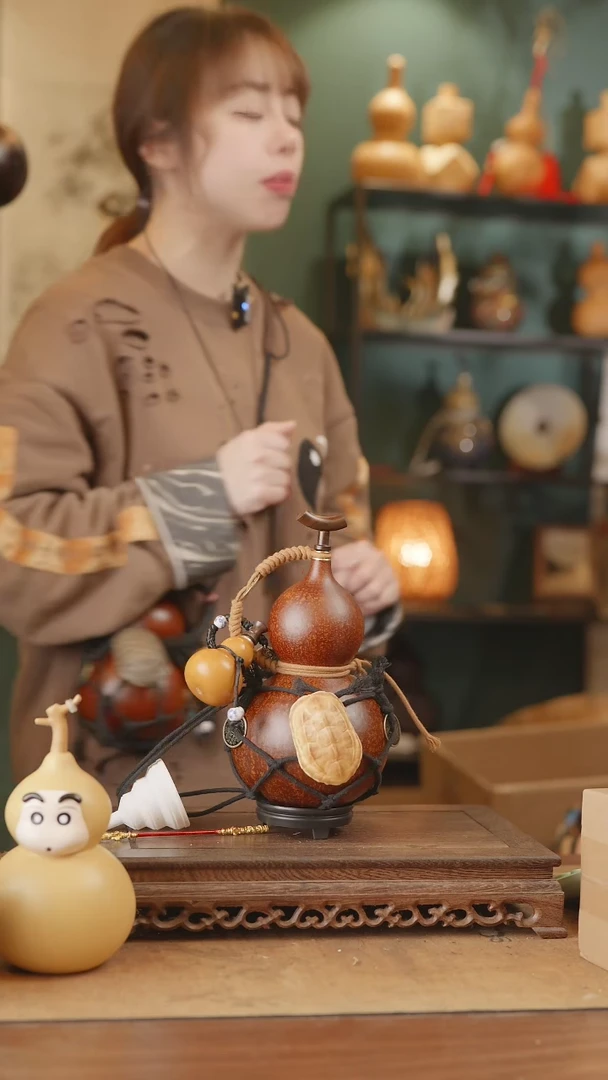 【闪购商品】79号精品天然大漆工艺防渗内胆酒葫芦~