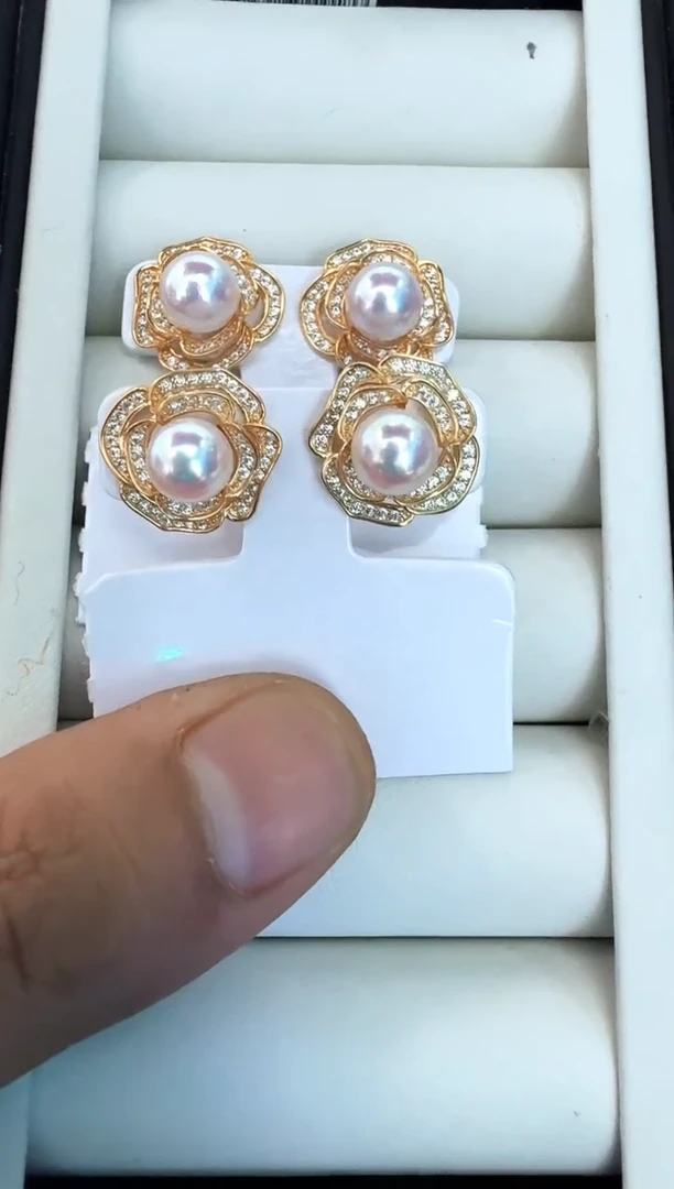 【闪购商品】海水珍珠耳饰银S925镶嵌多样性发其一