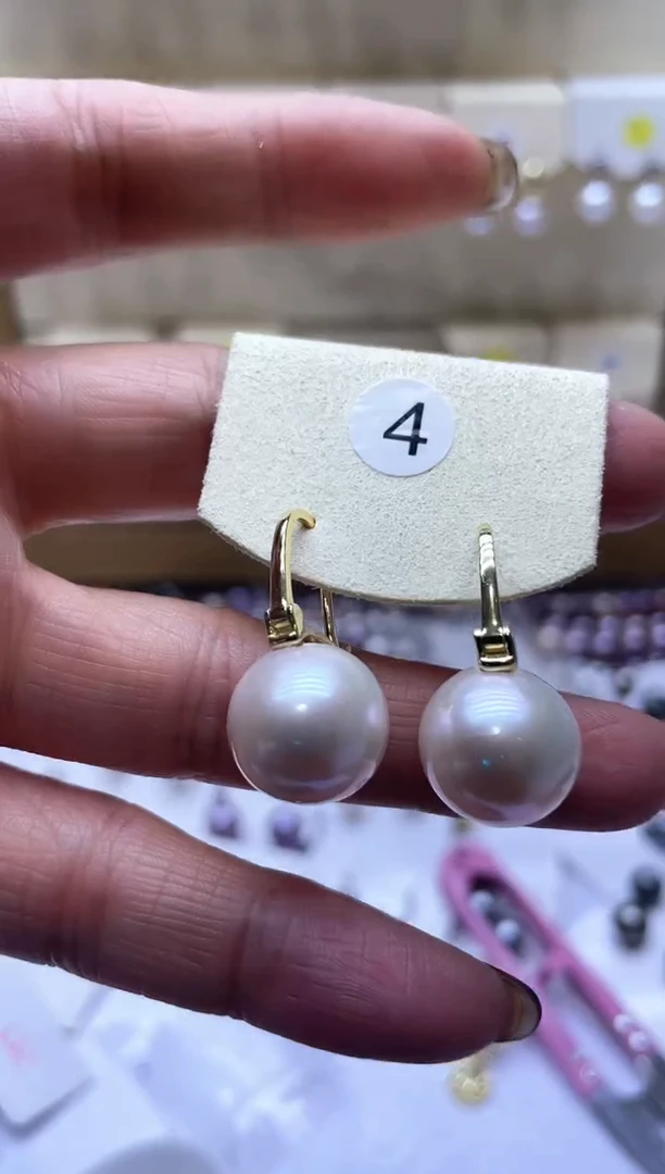 【闪购商品】淡水珍珠耳饰银S925镶嵌2