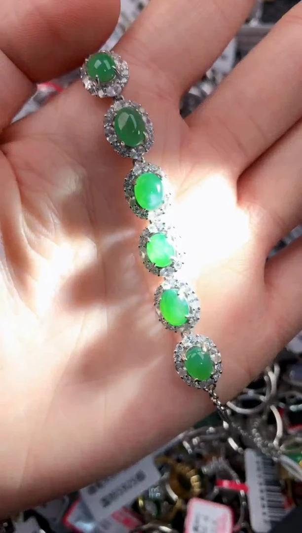 银S925镶嵌戒指翡翠8                  3