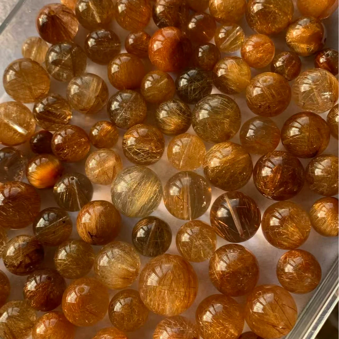 【星聚】一号链接——微瑕介意勿拍水晶手串单珠水晶串珠打孔不退不换