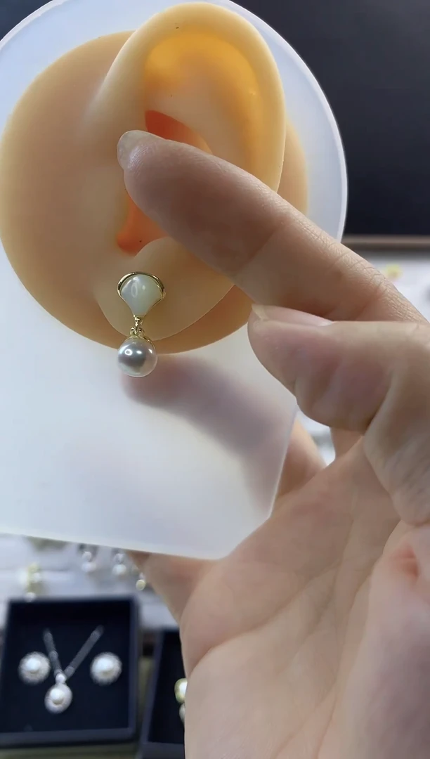 合金耳饰淡水珍珠210