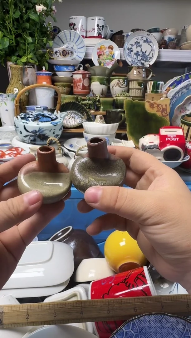 中古瓷器，默认微瑕-粗陶的，好看