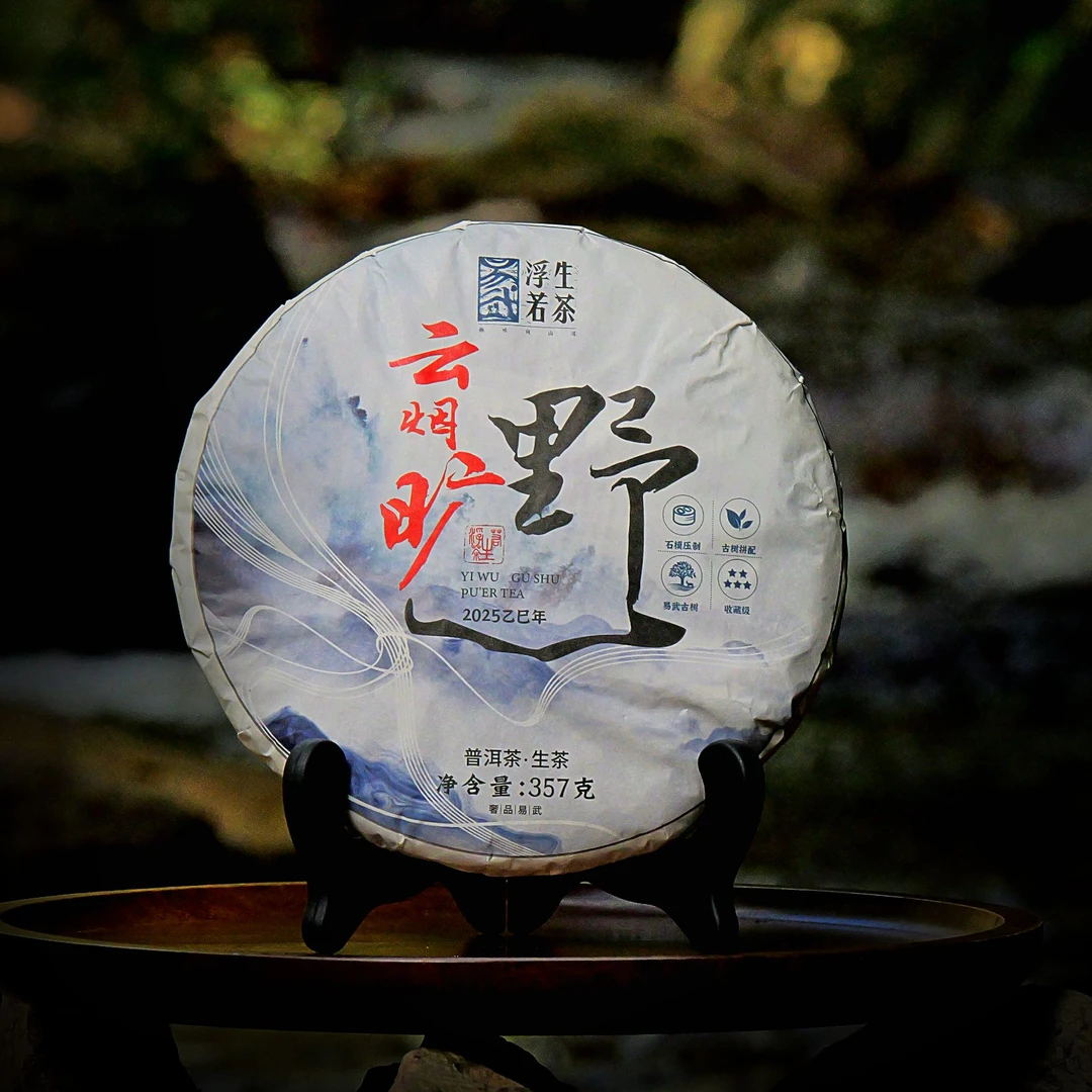 2025年易武云烟旷野普洱茶生茶饱满装茶叶厚实油润传统晒青357g