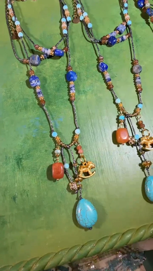 未镶嵌青金石项链098