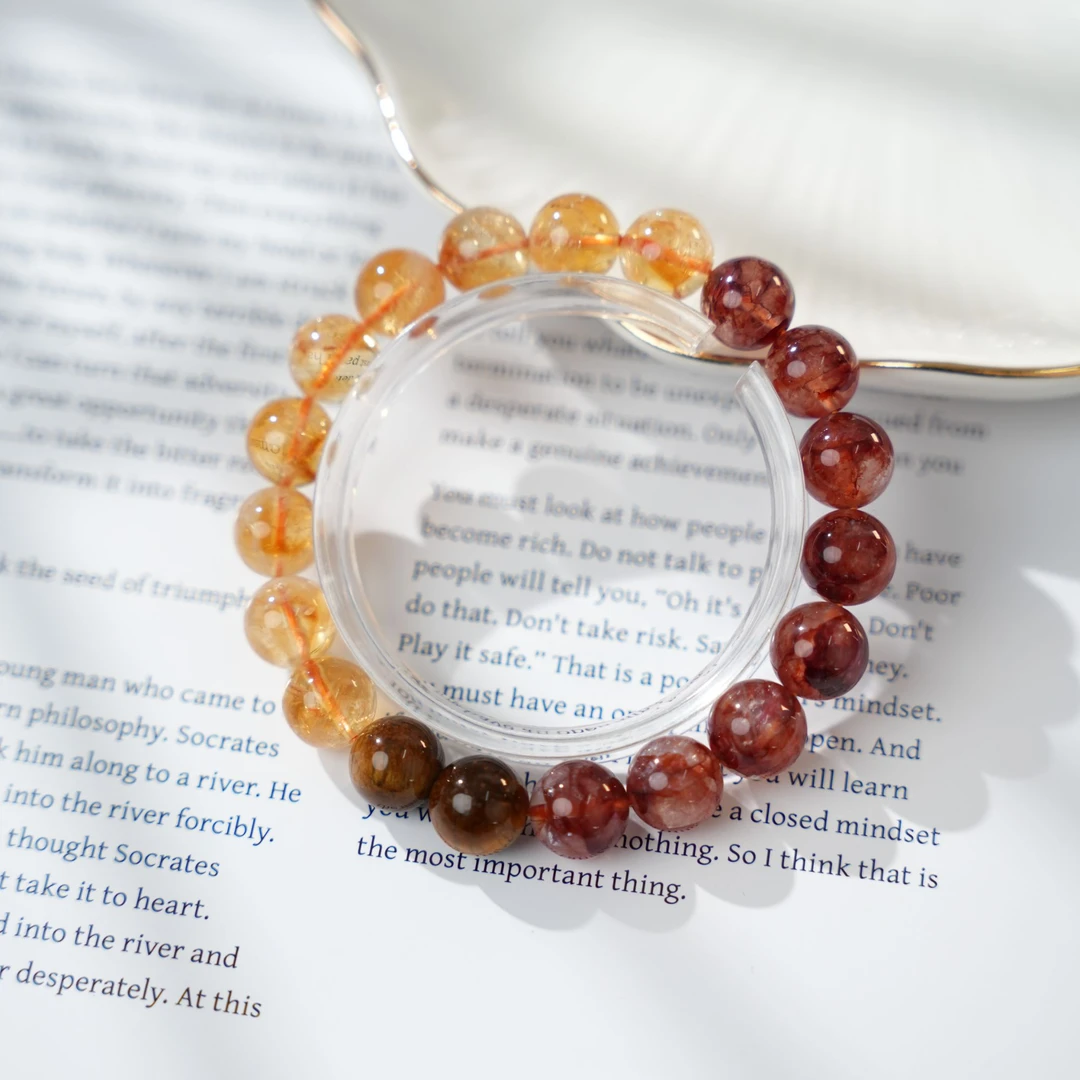 【金銮殿-麦玲玲设计】天然水晶综合手串霸气发财轻奢多样性发一