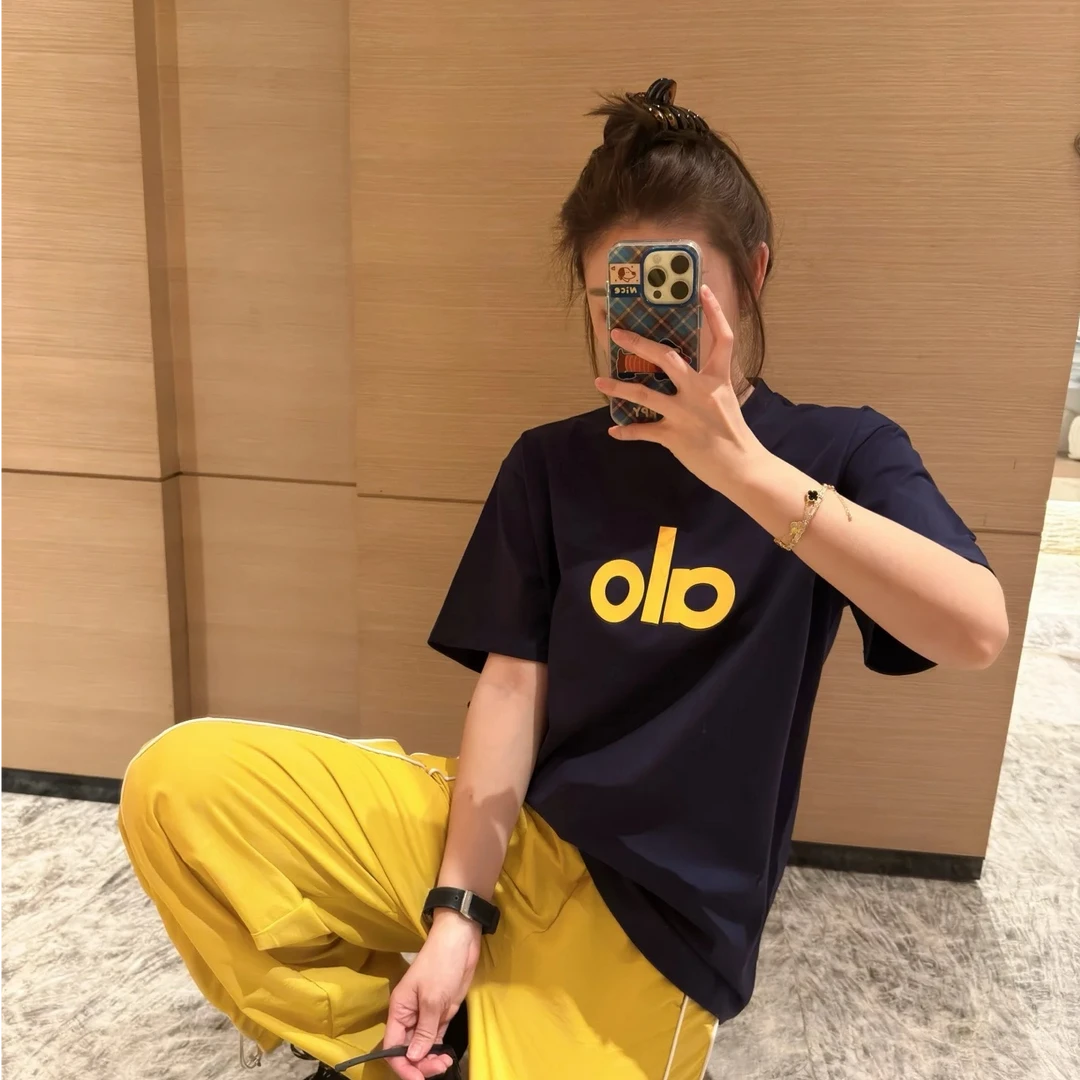 Alo 蕞高版本 25专柜同步 意大利发泡原版印胶 短袖 7717