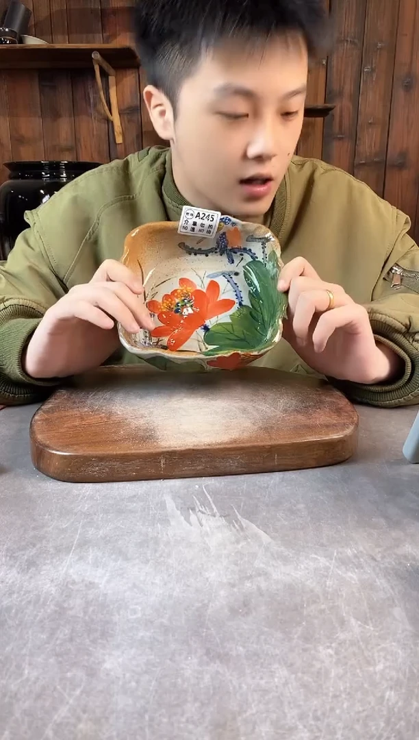 碗245瑕，手工手绘，超值陶瓷