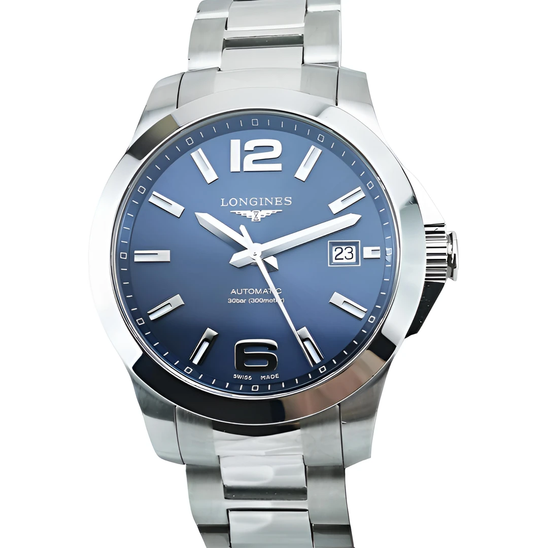 99新 Longines/浪琴 康卡斯系列自动男表L3.676.4.99.6表径39