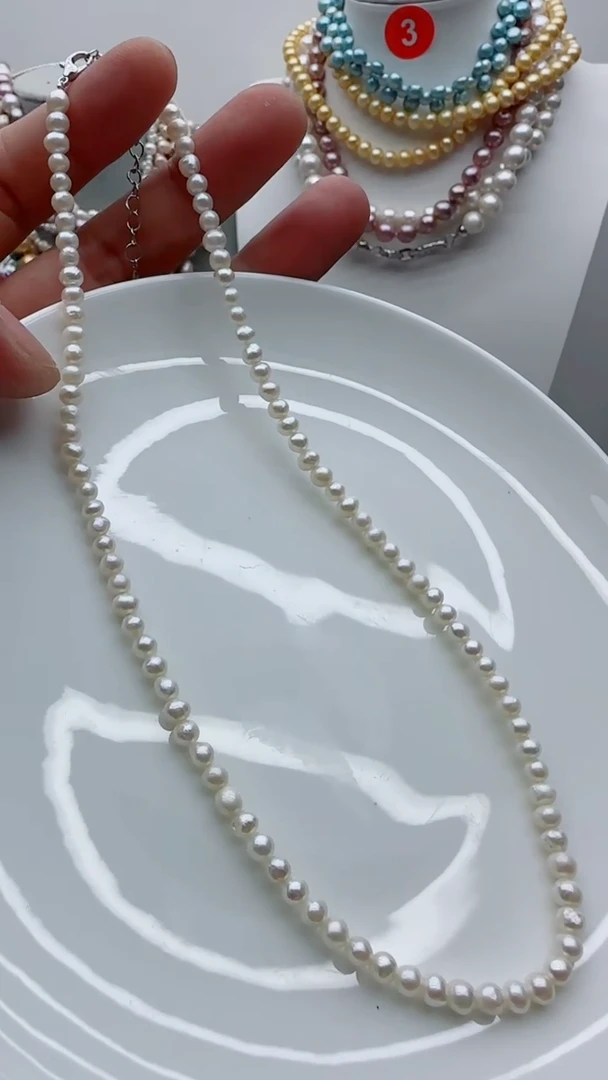 淡水珍珠未镶嵌颈饰1