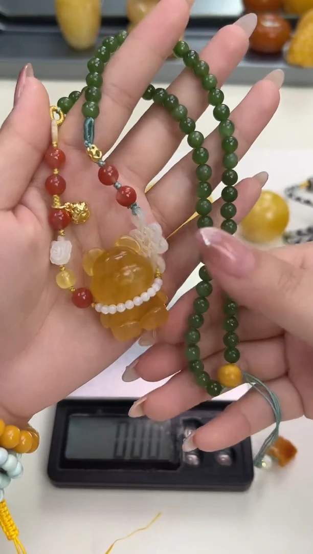 裸石琥珀未镶嵌琥珀蜜蜡吊坠