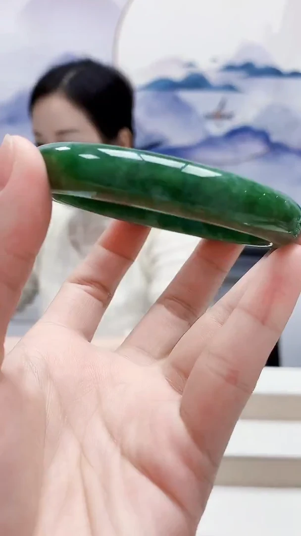 未镶嵌定制翡翠4852lr-毛货手镯（60圈）39