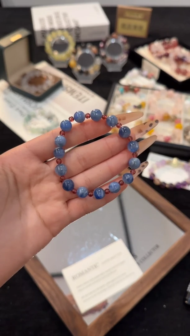合金手链水晶蓝晶石x3047