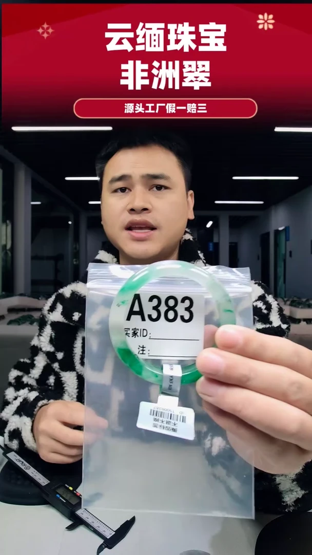 未镶嵌手镯石英质玉（非洲翠）56圈口A383