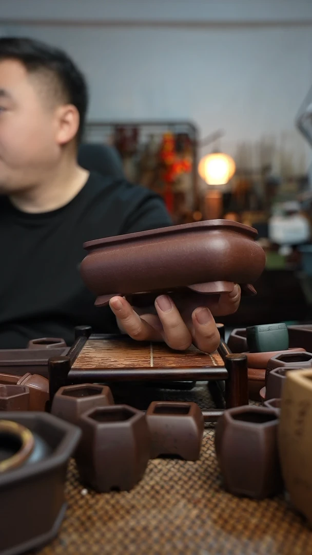 紫砂花盆長木軒精品紫砂