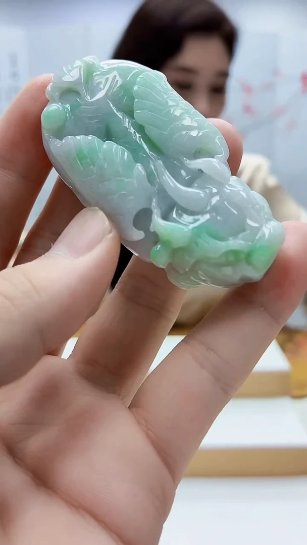 未镶嵌定制翡翠4829bb-毛货挂件69