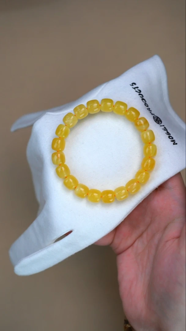 手链琥珀未镶嵌3077/微粉10mm老型手串