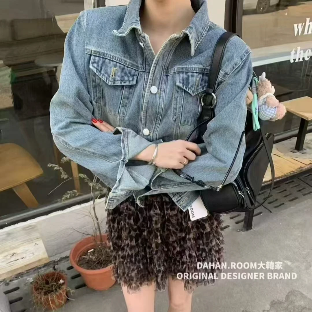 【高高高个】高个子加长版显瘦牛仔水洗时尚外套