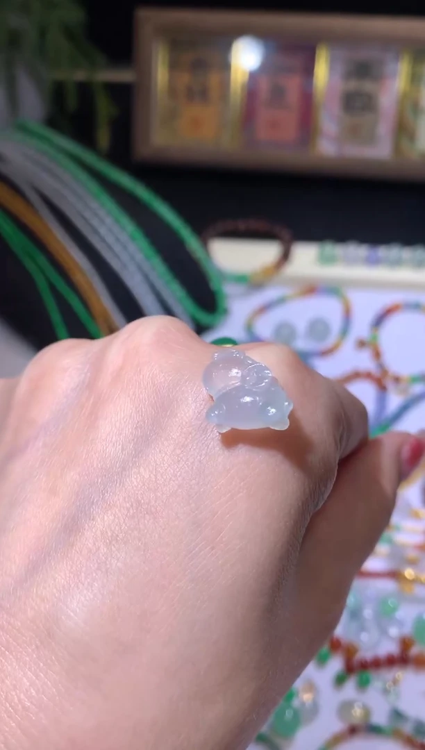 【闪购商品】定制翡翠未镶嵌13.7*12.8*6.3独角兽