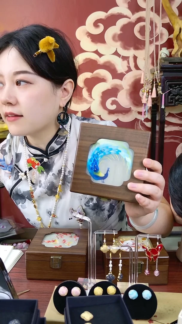 纯铜合金琉璃非遗绒花001